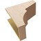 Ekena Millwork 8"W x 16"D x 16"H Classic Monterey Rough Cedar Woodgrain TimberThane Corbel, Primed Tan CORUR08X16X16MONRCPR - alternate 5